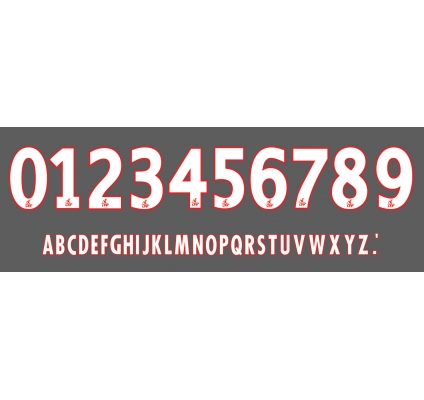 Font  White Red 