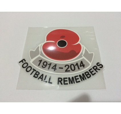 Patch Poppy 1914-2014 football Remembers