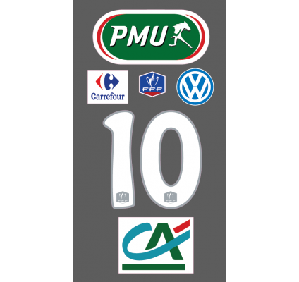 Flock- Coupe de France- PMU - White Numbers-2014-15