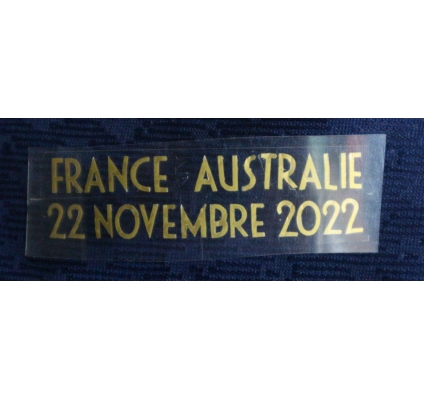 France - Australie Novembre 2022