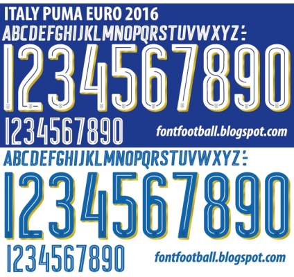 Flocage Italy Euro 2016