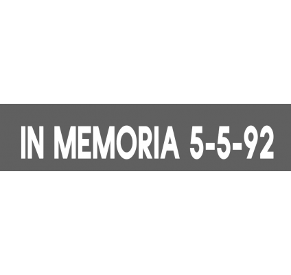 In Memoria 5-5-92