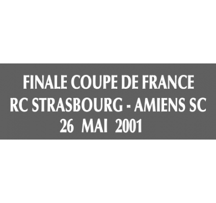 Finale Coupe de France 2001