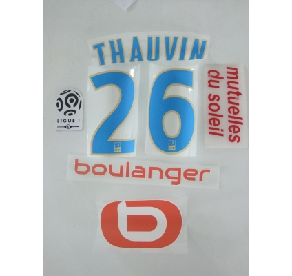 Kit flocages Olympique Marseille 2016-17 L1