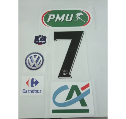 Kit French cup PMU  2017-18 Black numbers